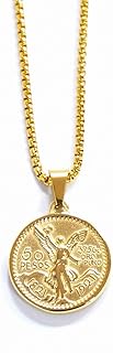 Jajafook pièce d'or de 50 pesos en acier titane plaqué or 18 carats