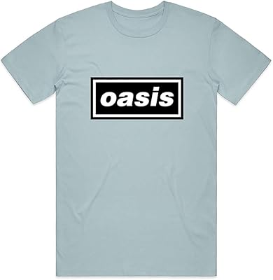 T-shirt officiel avec logo du groupe de rock alternatif oasis classic defintly maybe