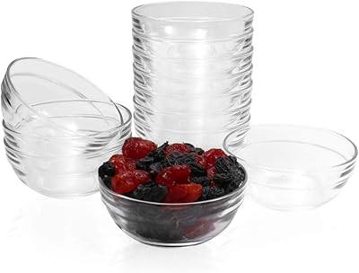 Zoh lot de 12 mini récipients en verre de 89 cm