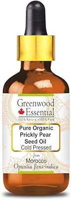 Huile de graines de figue de barbarie biologique pure greenwood (opuntia fix-indica)