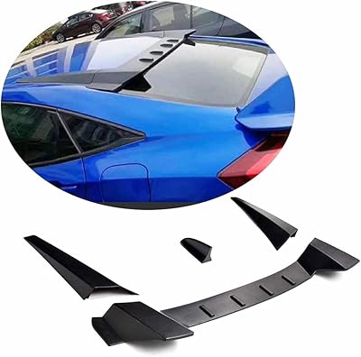Spoiler arrière abs pour honda civic type r hatchback 2017 2018, spoiler arrière