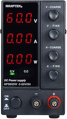 Alimentation cc anker nps605w ​​​​0-60v 0-5a avec écran led hd réglable tension ac