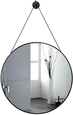 Miroir circulaire mural h plovat de 20 pouces, miroir géométrique moderne en cercle