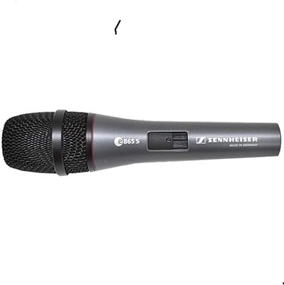 Sennheiser e865-s microphone à condensateur vocal pour la parole vocale, la parole
