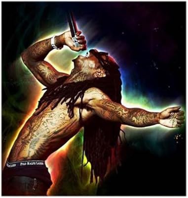 Ryn lil wayne mdf décoration murale multicolore 30x30centimètre