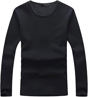 Dsopan t-shirt thermique lucky pour hommes automne-hiver à manches longues épais en velours