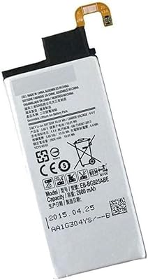 Batterie de remplacement 2600 mah compatible avec samsung galaxy s6 edge plus blanc