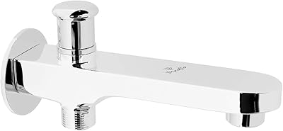 Robinet inverseur de baignoire bexaflow edmex avec bord mural, argent, finition chromée