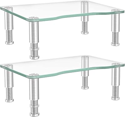 Support de moniteur d'ordinateur multimédia réglable en hauteur pour ordinateur, ordinateur portable et téléviseur, lot de 2, hd01t-002p. Votre shopping simplifié de A à Z avec Diaytar