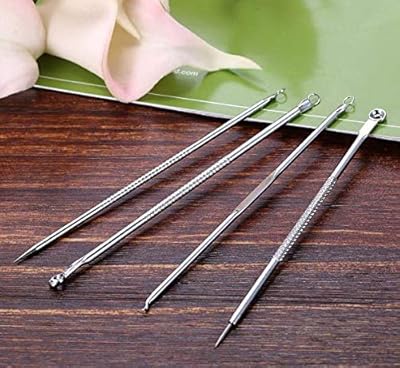 4 pièces ensemble de broches pour enlever les points noirs, outil d'extraction