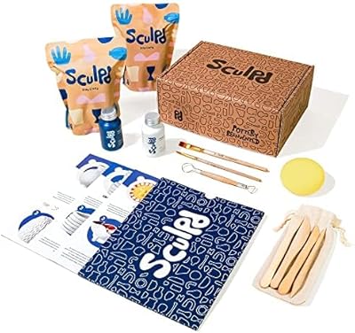 Kit de poterie diy skyold kit démarrage en argile séchée à l'air libre