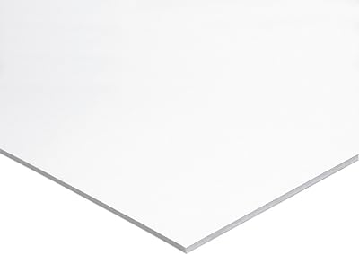 Panneau de mousse de bacon, blanc, 20" x 30", 10 feuilles