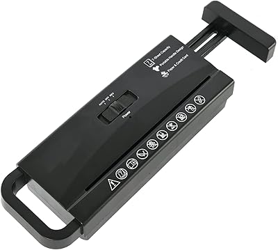 Destructeur de papier sans panier, destructeur portable avec bras extensible, durable et rapide
