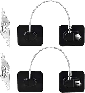 Serrure de sécurité pour enfants urbazaar, serrure de réfrigérateur robuste avec 4 clés