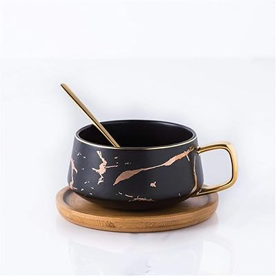Tasses et soucoupes kh, tasses à café avec bords dorés, petite tasse à