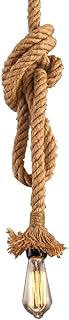 Grande vente style rétro lustre à corde unique pendentif plafonnier e27 base