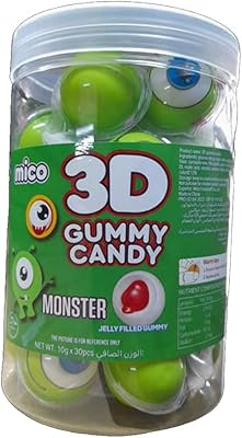 Mico 3d gummy candy-monster