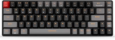Clavier de jeu mécanique bimode kisan 24 g bt sans fil avec interrupteur