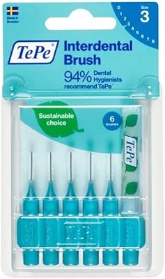 Brosse interdentaire tibi, bleue, 0,6 mm, paquet de 6