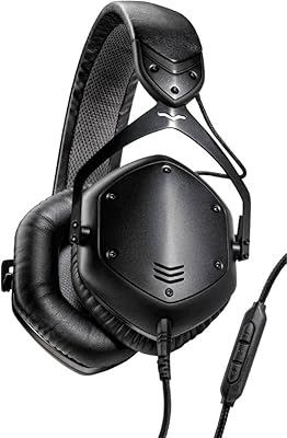 Casque supra-auriculaire à isolation phonique en métal v-moda crossfiad lp2, noir mat