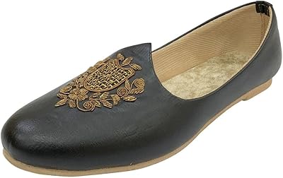 Punjabi jutti pour hommes mocassins élégants noirs sherwani jutti hommes ethniques à enfiler