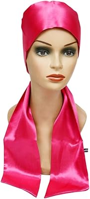 Bandeau élégant en satin une pièce, bandeau en satin pour perruques lace front