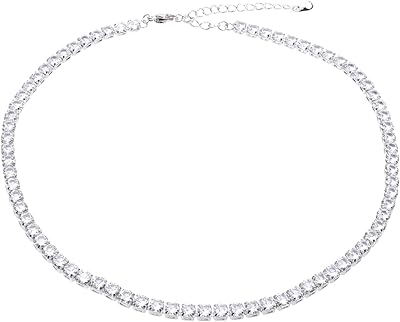 Collier en zircon, chaîne de cou, colliers ras du cou en or