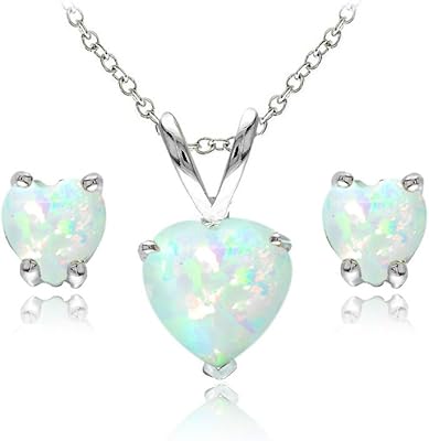 Ensemble collier et boucles d'oreilles cloutés en argent sterling réalisés ou imités
