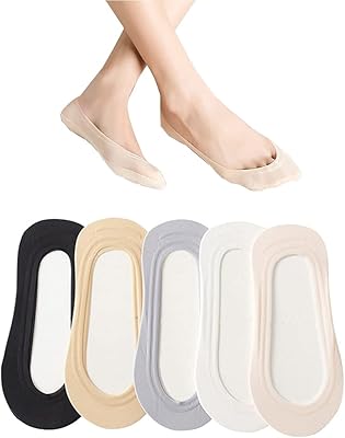 5 paires de chaussettes invisibles pour femmes coupe basse plates fines antidérapantes invisibles