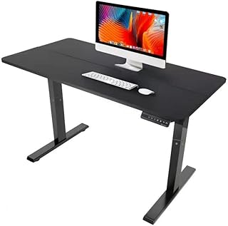 Bureau debout électrique réglable en hauteur 51" x 23,6", poste de travail debout complet (cadre et plateau de table) avec contrôleur de mémoire, noir. Révolutionnez votre façon d'acheter avec Diaytar