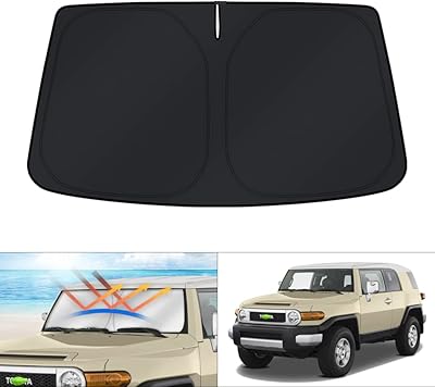 Pare-soleil pliable pour toyota fj cruiser sport utility 2007-2014 qui bloque les rayons