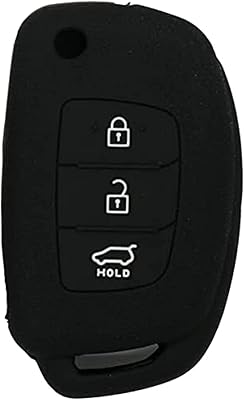 Couvercle de clé de voiture en silicone trust avec 3 boutons pour hyundai