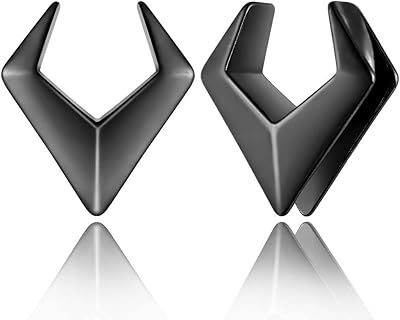 2 pcs bouchons d'oreille hexagonaux jauges de tunnel pour femmes