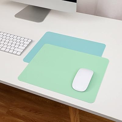 Tapis de souris d'ordinateur en cuir pu ultra fin et facile à nettoyer