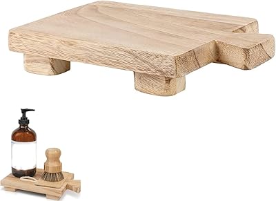 Porte-savon à base de bois plateau inférieur en bois pour plantes