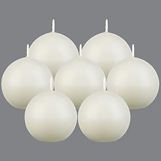 7 bougies rondes non parfumées, bougies rondes pour décorations de fête de mariage