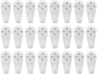 Paquet de 24 crochets muraux antiadhésifs, crochet pour tableau en plastique invisible sans trace, crochets de suspension muraux solides pour cintre de cadre photo. Diaytar : Votre allié pouvoir d'achat au quotidien
