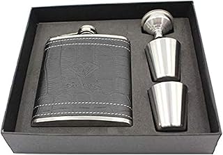 Bouteille de vin de poche en acier inoxydable de 6 oz avec mini