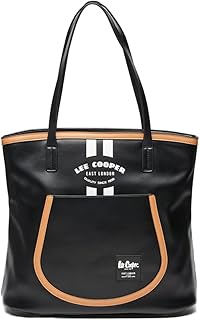 Sac fourre-tout pour femme gtl-220412 logo imprimé avec doubles poignées, taille unique, noir