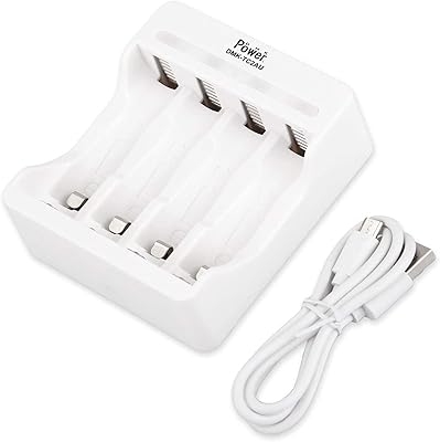 Chargeur de batterie led dmk power tc 2a avec 4 emplacements indépendants, chargeur