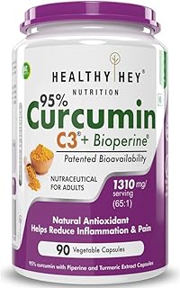 Curcumine saine hi nutrition avec pipérine 1310 mg (ultra-pure) | curcuma biologique, 90