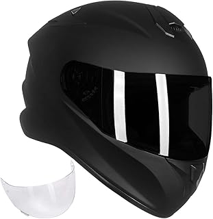 Casque de moto intégral ilm avec large ventilation, visière de remplacement gratuite