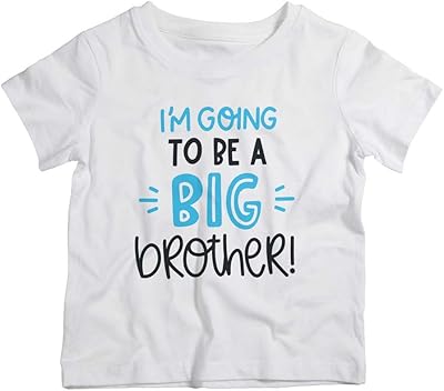 T-shirt twinkle hands big brother pour garçon, blanc
