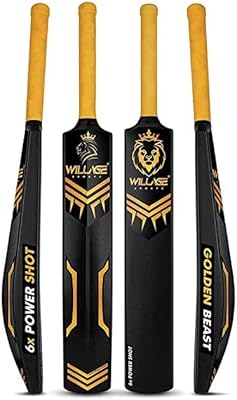 Batte de cricket en plastique dur willage pour tennis et windball