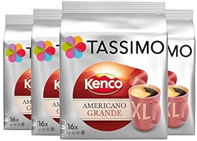 Tassimo kenko americano grande (pack de 4) 16 comprimés t
