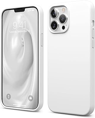 Coque en silicone elago pour iphone 13 pro max - blanc
