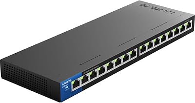 Switch ethernet gigabit non géré linksys business lgs116 i à 16 ports, boîtier