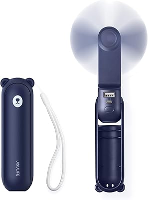 Mini ventilateur portatif 3 en 1 à piles rechargeable par usb