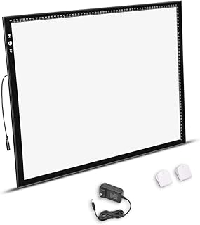 Boîte lumineuse de suivi d'artiste hsk a2 avec adaptateur d'alimentation 12v 2a variable