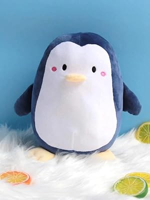 Poupée en peluche shiro vanland, 9,4 pouces, mignon pingouin bleu-gris, excellent cadeau